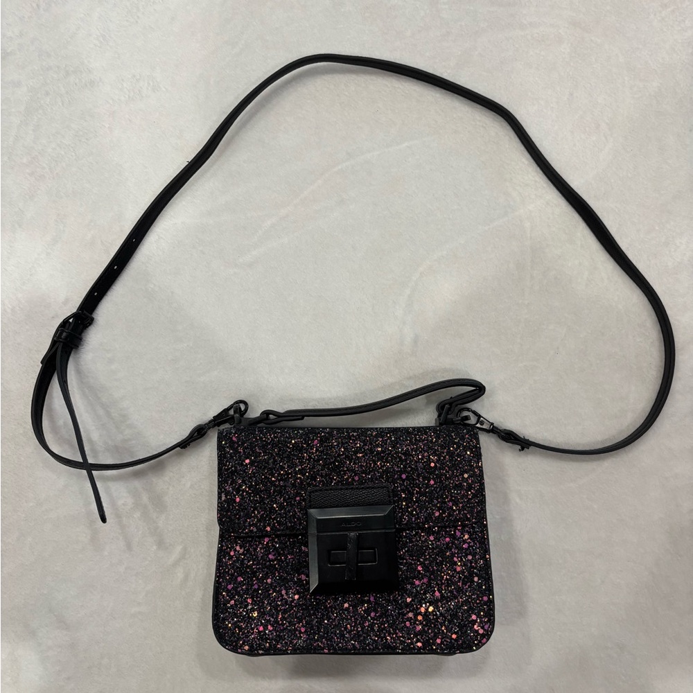 ALDO Black and Pink Speckled Glitter Women's Bag